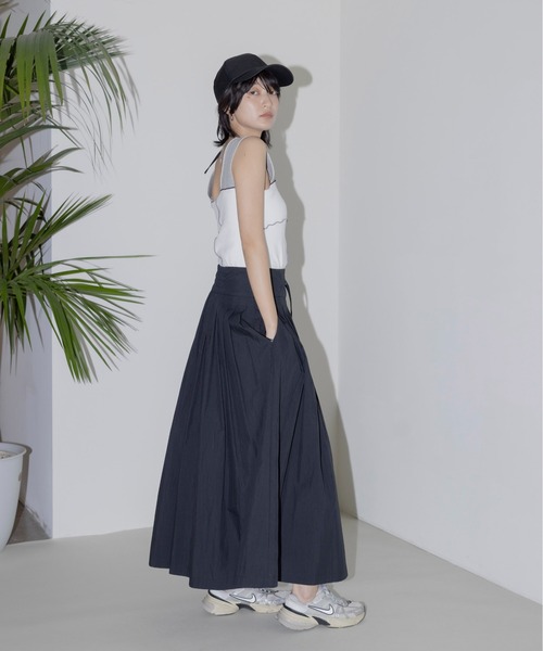 Eimee Law（エイミーロウ）の「配色メロウ テレコタンク（タンクトップ・レディース・ブラック/オフホワイト/ネイビー/モカ・FREE）」の9枚目の写真