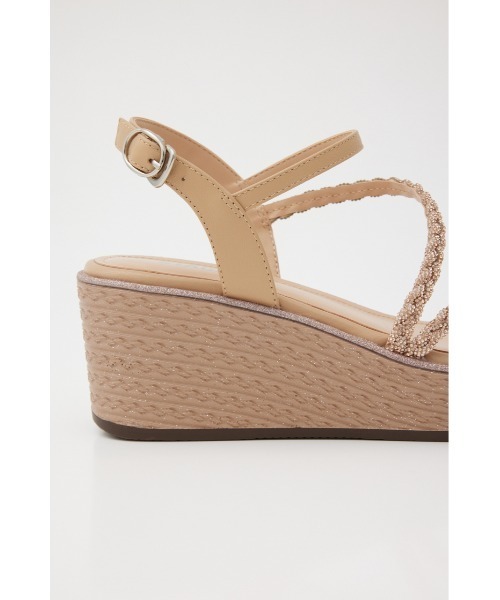 STACCATO（スタッカート）の「プルスコードストラップウェッジヒールサンダル（サンダル・レディース・ライトオレンジ系/ホワイト・22.5cm/23.5cm/24.5cm/23.0cm/24.0cm）」の5枚目の写真