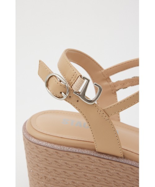 STACCATO（スタッカート）の「プルスコードストラップウェッジヒールサンダル（サンダル・レディース・ライトオレンジ系/ホワイト・22.5cm/23.5cm/24.5cm/23.0cm/24.0cm）」の7枚目の写真