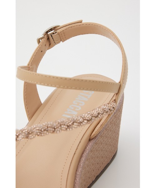 STACCATO（スタッカート）の「プルスコードストラップウェッジヒールサンダル（サンダル・レディース・ライトオレンジ系/ホワイト・22.5cm/23.5cm/24.5cm/23.0cm/24.0cm）」の9枚目の写真