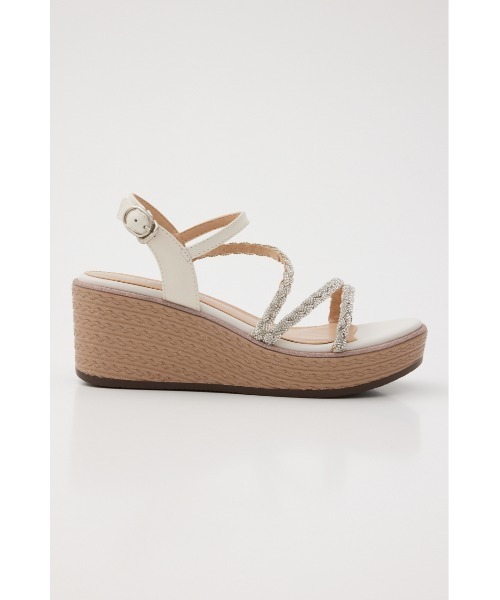 STACCATO（スタッカート）の「プルスコードストラップウェッジヒールサンダル（サンダル・レディース・ライトオレンジ系/ホワイト・22.5cm/23.5cm/24.5cm/23.0cm/24.0cm）」の12枚目の写真