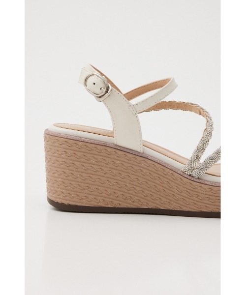 STACCATO（スタッカート）の「プルスコードストラップウェッジヒールサンダル（サンダル・レディース・ライトオレンジ系/ホワイト・22.5cm/23.5cm/24.5cm/23.0cm/24.0cm）」の14枚目の写真