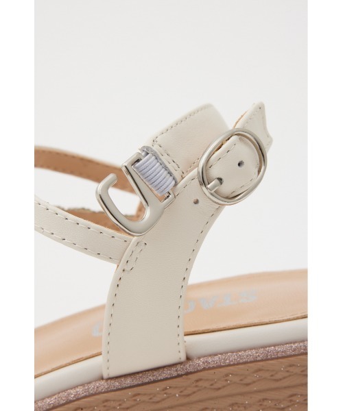 STACCATO（スタッカート）の「プルスコードストラップウェッジヒールサンダル（サンダル・レディース・ライトオレンジ系/ホワイト・22.5cm/23.5cm/24.5cm/23.0cm/24.0cm）」の16枚目の写真