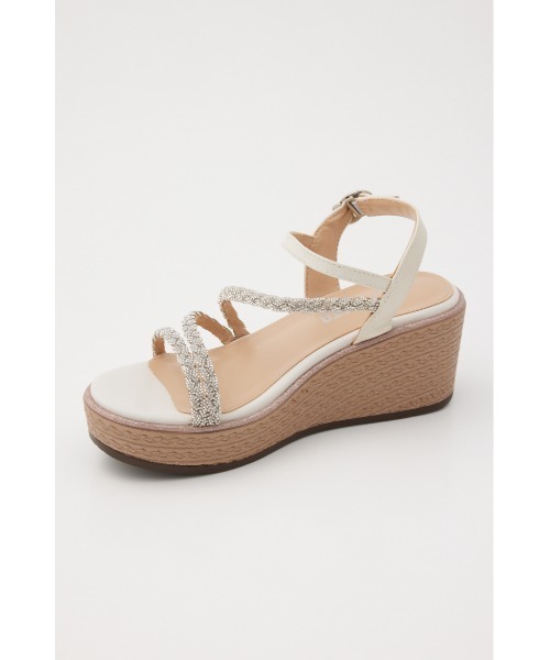 STACCATO（スタッカート）の「プルスコードストラップウェッジヒールサンダル（サンダル・レディース・ライトオレンジ系/ホワイト・22.5cm/23.5cm/24.5cm/23.0cm/24.0cm）」の17枚目の写真