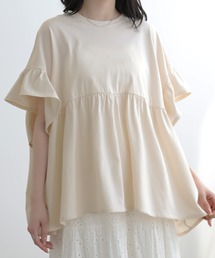 SUNFLOWER EIGHT（サンフラワーエイト）の「フリルスリーブカットソー（Tシャツ/カットソー）」