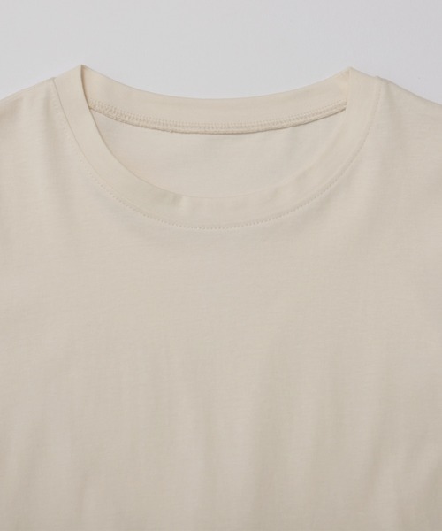 SUNFLOWER EIGHT（サンフラワーエイト）の「フリルスリーブカットソー（Tシャツ/カットソー・レディース・コーラル/アイボリー/ブラック/チャコールグレー・M）」の21枚目の写真
