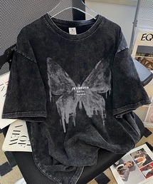 LETee（レティー）の「バタフライプリントティーシャツ（Tシャツ/カットソー）」