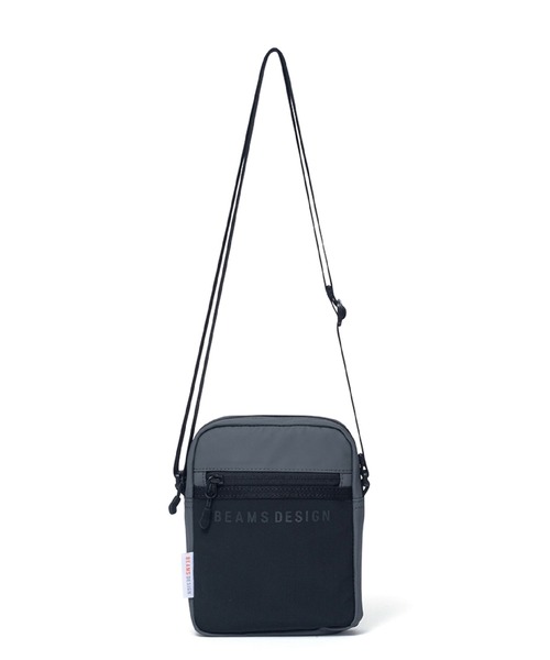 BEAMS DESIGN（ビームス デザイン）の「BEAMSDESIGN（ビームスデザイン）エラスティックメッシュ ショルダーバッグ（ショルダーバッグ・メンズ・グレー/ネイビー/ブラック/サンドベージュ/ライトグレー・FREE）」の4枚目の写真