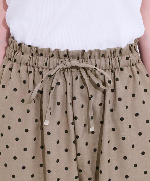 DRESKIP（ドレスキップ）の「【S-LL】目を惹く柄がアクセント 麻調イージーワイドパンツ（その他パンツ・レディース・ホワイト系3/ブラック系/チャコール/ブラウン系6・01/02/03/04）」の21枚目の写真