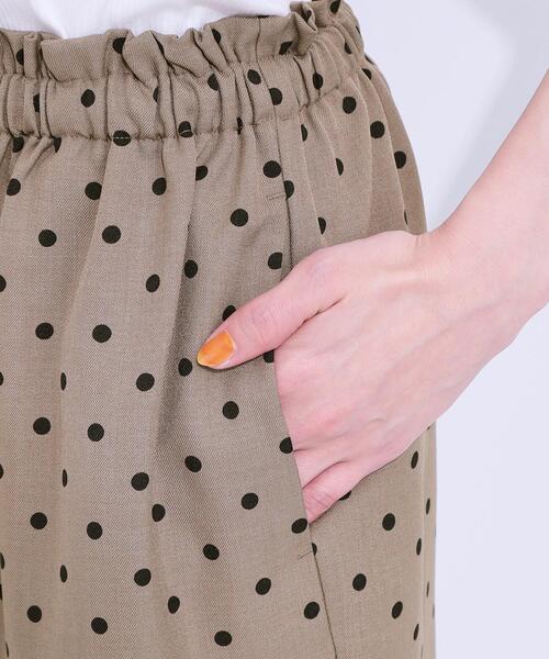 DRESKIP（ドレスキップ）の「【S-LL】目を惹く柄がアクセント 麻調イージーワイドパンツ（その他パンツ・レディース・ホワイト系3/ブラック系/チャコール/ブラウン系6・01/02/03/04）」の22枚目の写真