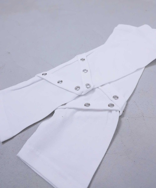 Hauls（ハウルズ）の「アームウォーマーベルト だぼTEE（Tシャツ/カットソー・レディース・ブラック/サックスブルー/ホワイト・F）」の6枚目の写真