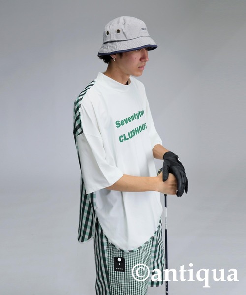 antiqua(アンティカ)の「【STCH】チェック切り替えトップス(Tシャツ/カットソー・レディース・ネイビー/ホワイト/ブラック・ML/LXL)」の11枚目の写真