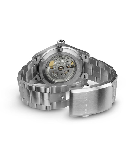 HAMILTON（ハミルトン）の「HAMILTON [ハミルトン] 腕時計 Khaki Field （カーキ フィールド）  オート 自動巻き 38MM グリーン×シルバー（アナログ腕時計・メンズ・グリーン・FREE）」の8枚目の写真