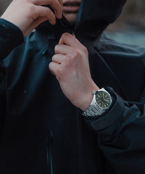 HAMILTON（ハミルトン）の「HAMILTON [ハミルトン] 腕時計 Khaki Field （カーキ フィールド）  オート 自動巻き 38MM グリーン×シルバー（アナログ腕時計・メンズ・グリーン・FREE）」の2枚目の写真
