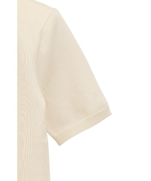 セール】SHOULDER PADS POLO KNIT TOPS（ニット/セーター