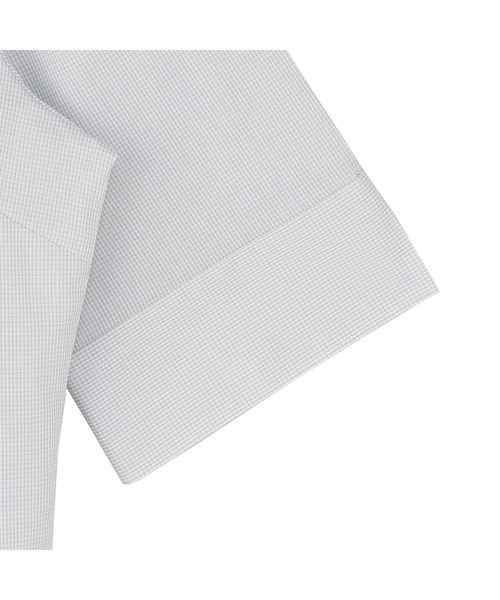 TOKYO SHIRTS(トウキョウシャツ)の「【吸水速乾】 形態安定ノーアイロン スキッパー 5分袖ビジネスワイシャツ(ビジネスシャツ・レディース・グレー・M/L/LL/XL/S)」の4枚目の写真