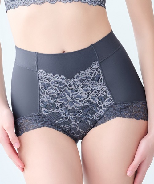 BRADELIS NEWYORK(ブラデリスニューヨーク)の「ビューティフルレースショーツ25 ブラデリス 補正下着 補整(ショーツ・レディース・ピンクベージュ/グレー/ブルー・M/L/LL/3L/4L/5L/S)」の2枚目の写真