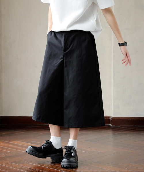 neos（ネオス）の「【neos】ルーズシルエット バミューダ スラックス ワイド パンツ（スラックス・メンズ・ブラック・MEDIUM/LARGE/X-LARGE）」の6枚目の写真