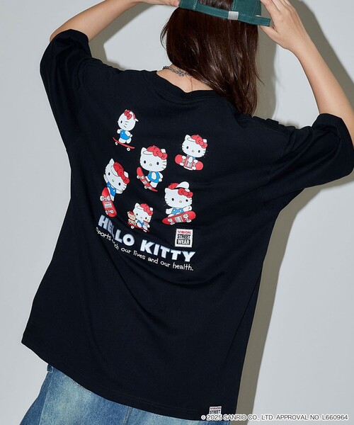 アプワイザーリッシェ ビジューTシャツ キティ コラボ 新品 タグ付き Tシャツ セール】VISION STREET WEAR/ヴィジョンストリートウェアー