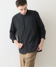 Blue Standard （ブルースタンダード）の「【Blue Standard:ブルースタンダード】カットジョーゼット 7分袖シャツ 吸水速乾 接触冷感 ストレッチ 軽量 イージーケア UVカット（シャツ/ブラウス）」