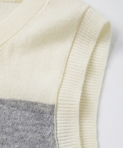 THE GARMENT ノースリーブニットトップス セール】ノースリーブ風 ケープデザインサマーニットトップス