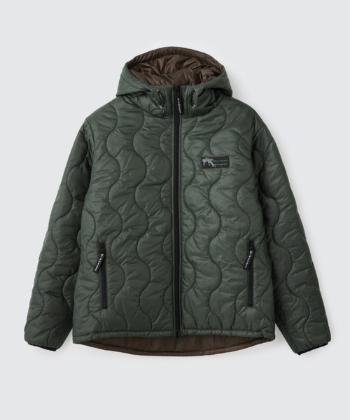 WILD THINGS（ワイルドシングス）の「リバーシブル ビレイジャケット│REVERSIBLE BELAY JACKET（ダウンジャケット/コート・メンズ・レッド/ブラック×ブラック/ベージュ/パープル/グリーン×オレンジ/グリーン/ピンク・L/XL/M/S/XS）」の4枚目の写真