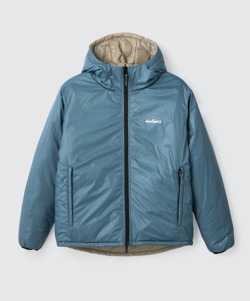 WILD THINGS（ワイルドシングス）の「リバーシブル ビレイジャケット│REVERSIBLE BELAY JACKET（ダウンジャケット/コート・メンズ・レッド/ブラック×ブラック/ベージュ/パープル/グリーン×オレンジ/グリーン/ピンク・L/XL/M/S/XS）」の10枚目の写真