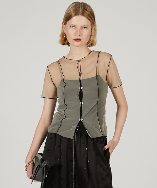 プランクプロジェクト　トップス セール】2WAYシアートップ / 2Way Sheer Top（その他トップス
