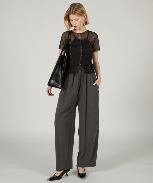 新品PRANK PROJECTプランクプロジェクト◆ 2WAYシアートップ セール】2WAYシアートップ / 2Way Sheer Top（その他トップス