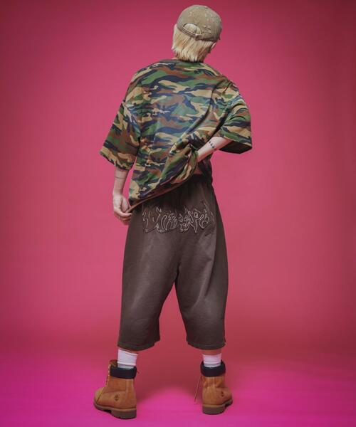 LTR DEPTH（レイターデプス）の「LTR DEPTH/ダメージアップリケショートパンツ（スウェットパンツ・メンズ・ピンク/ブラウン・LARGE/MEDIUM）」の22枚目の写真