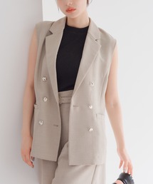 美品　ミッシュマッシュ MISCH MASCH ツイードペプラムジレ　ベスト ツイードペプラムジレ/MM438504 – MISCH MASCH|31 Sons de mode