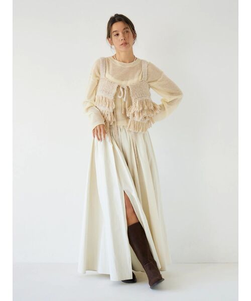 Ungrid（アングリッド）の「フェイクスウェードロングブーツ（ブーツ・レディース・ブラック/ブラウン・L/M/S）」の7枚目の写真