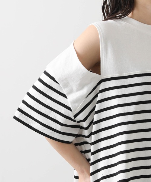 anana(アナナ)の「パネルボーダースリットカットソー(Tシャツ/カットソー・レディース・ホワイト×ブラック/ブラック×ホワイト・FREE)」の22枚目の写真