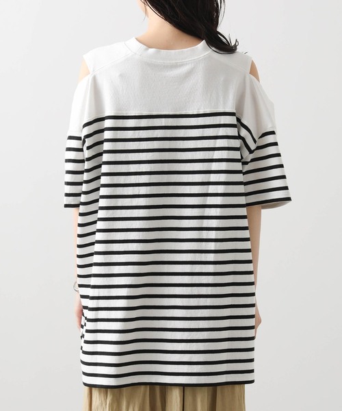 anana(アナナ)の「パネルボーダースリットカットソー(Tシャツ/カットソー・レディース・ホワイト×ブラック/ブラック×ホワイト・FREE)」の19枚目の写真