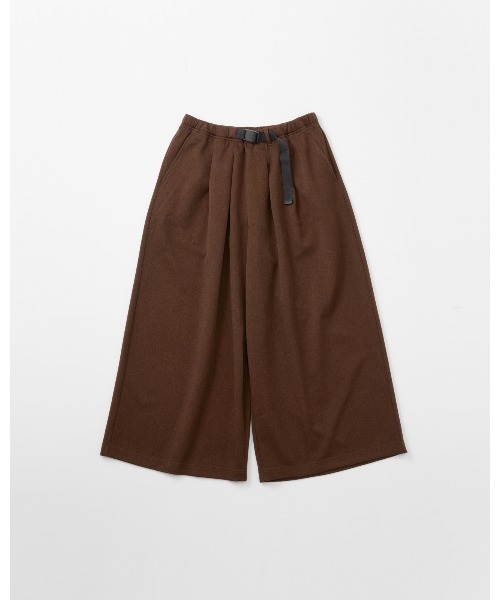 THOUSAND MILE（サウザンドマイル）の「【THOUSAND MILE】WAVE ADJUST WIDE PANTS WOOL LIKE/ウェーブアジャストワイドパンツ　ウールライク（その他パンツ・レディース・ブラウン/ネイビー/チャコールグレー・FREE）」の2枚目の写真