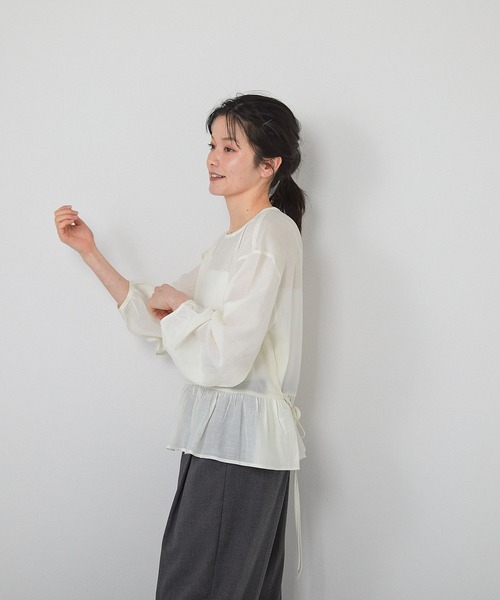 DEUXIEME CLASSE - OHGA PIN DOTブラウス　検索yori 000000009700_YnzAinK.jpg