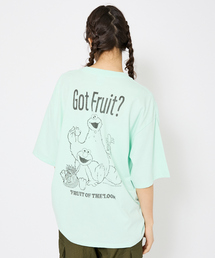 【FRUIT OF THE LOOM/フルーツ オブ ザ ルーム】SESAME STREET×FTL Illust T-Shirt コラボ半袖Tシャツ/プリント