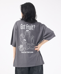 【FRUIT OF THE LOOM/フルーツ オブ ザ ルーム】SESAME STREET×FTL Illust T-Shirt コラボ半袖Tシャツ/プリント
