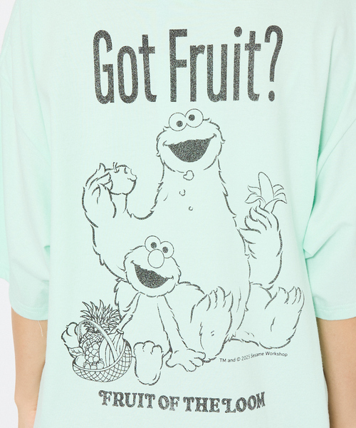 FRUIT OF THE LOOM（フルーツオブザルーム）の「【FRUIT OF THE LOOM/フルーツ オブ ザ ルーム】SESAME STREET×FTL Illust T-Shirt コラボ半袖Tシャツ/プリント（Tシャツ/カットソー・メンズ・ブラック/ブルー系その他・S/M/L）」の16枚目の写真
