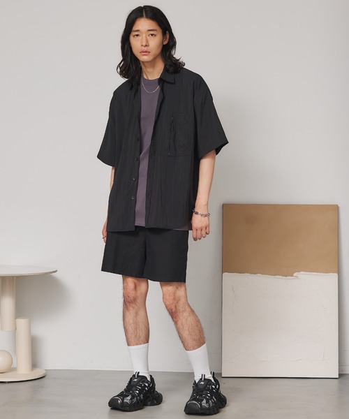 SEN TOKYO(セントーキョー)の「ファスナーポケット半袖シャツ(シャツ/ブラウス・メンズ・ベージュ/ブラック・L/M)」の10枚目の写真