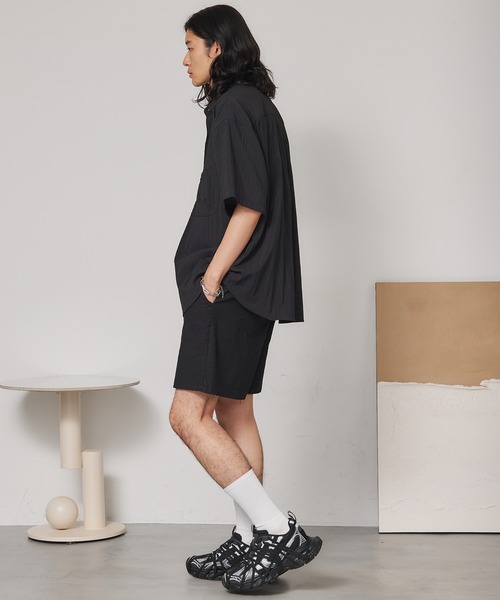 SEN TOKYO(セントーキョー)の「ファスナーポケット半袖シャツ(シャツ/ブラウス・メンズ・ベージュ/ブラック・L/M)」の11枚目の写真