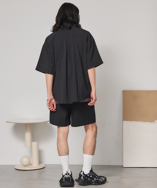 SEN TOKYO(セントーキョー)の「ファスナーポケット半袖シャツ(シャツ/ブラウス・メンズ・ベージュ/ブラック・L/M)」の12枚目の写真