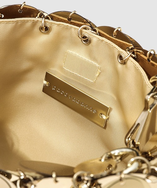 Rabanne(ラバンヌ)の「SPARKLE NANO POCHETTE(ショルダーバッグ・レディース・ゴールド・TU)」の6枚目の写真