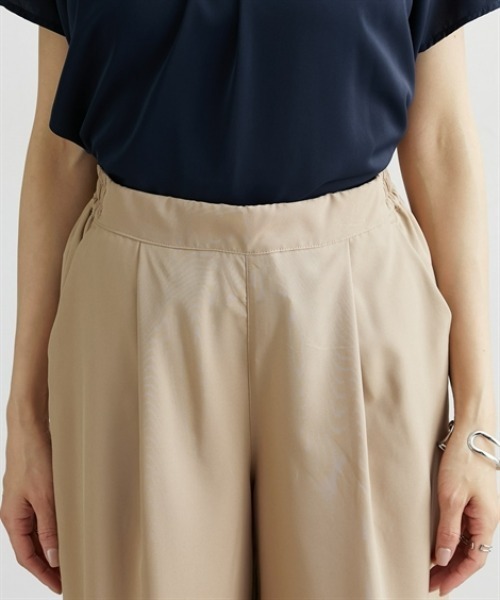 nissen(ニッセン)の「【ひんやり接触冷感】タックワイドパンツ(その他パンツ・レディース・ブラック/グリーン/ベージュ・S/M/L/LL)」の10枚目の写真