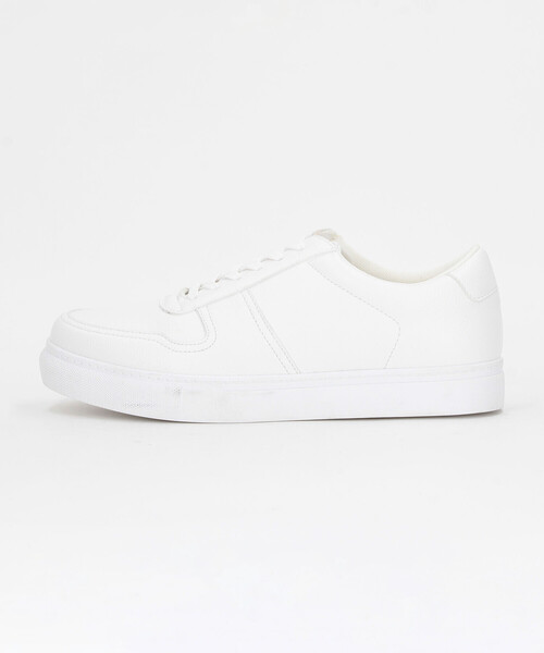 COMME CA ISM（コムサイズム）の「コートタイプ スニーカー（スニーカー・メンズ・ホワイト/ブラック・25cm/26cm/27cm）」の2枚目の写真