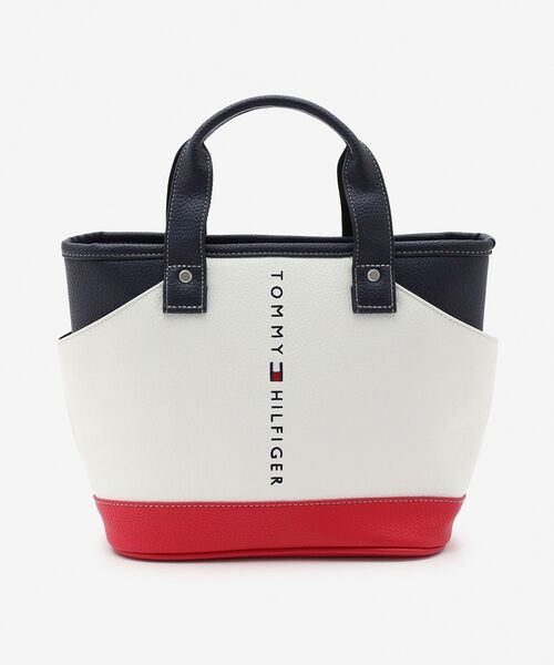TOMMY HILFIGER(トミーヒルフィガー)の「TOMMY HILFIGER GOLF フェイスラウンドバッグ(ショルダーバッグ・メンズ・ネイビー/ホワイト・FREE)」の2枚目の写真