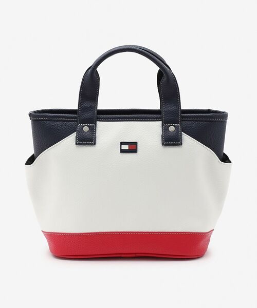 TOMMY HILFIGER(トミーヒルフィガー)の「TOMMY HILFIGER GOLF フェイスラウンドバッグ(ショルダーバッグ・メンズ・ネイビー/ホワイト・FREE)」の3枚目の写真