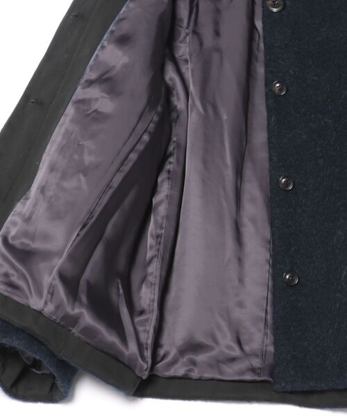 DESIGNWORKS（デザインワークス）の「シャギーコート（ステンカラーコート・レディース・ダークネイビー/ブルー・38）」の3枚目の写真