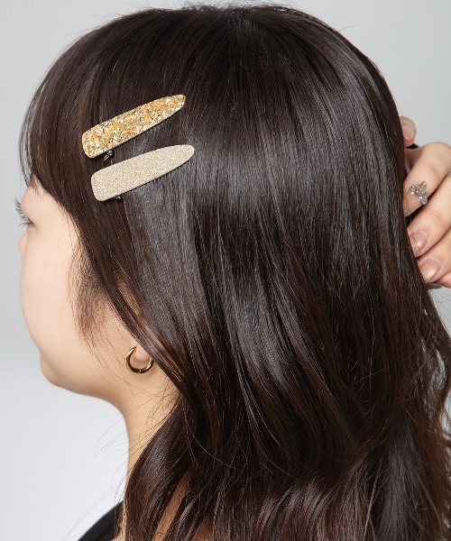 4色 ラメ パッチン ヘアピン（ヘアピン）｜kirakiraShop