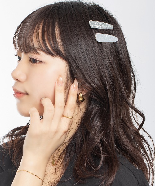 4色 ラメ パッチン ヘアピン（ヘアピン）｜kirakiraShop